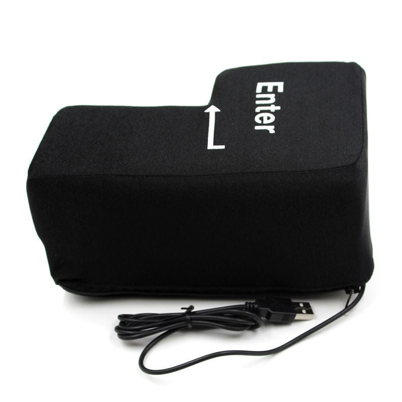 Big Enter Key USB Computer Pillow