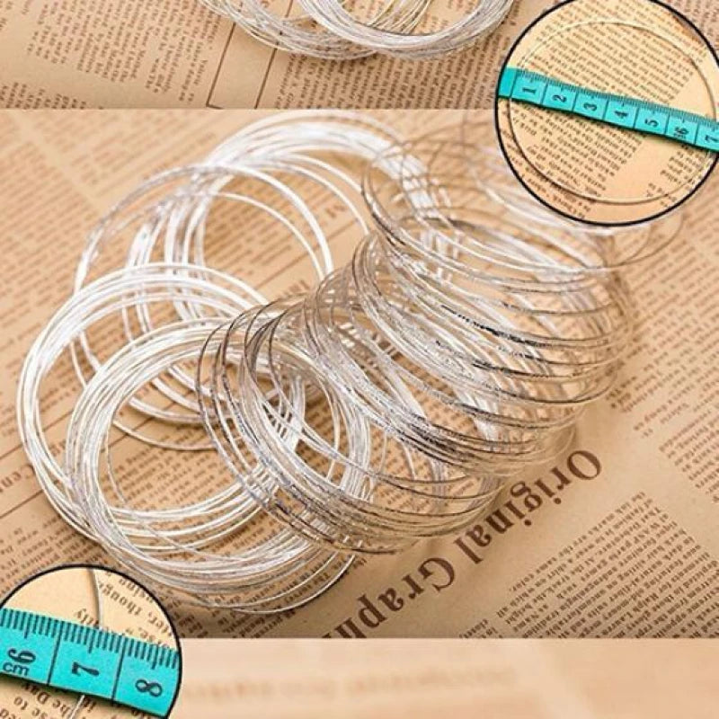 10pcs Silver Color Bangles Bracelets