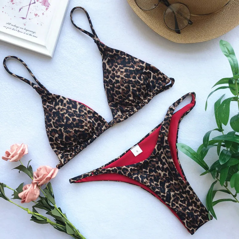 Sexy Leopard Brazilian Bikini