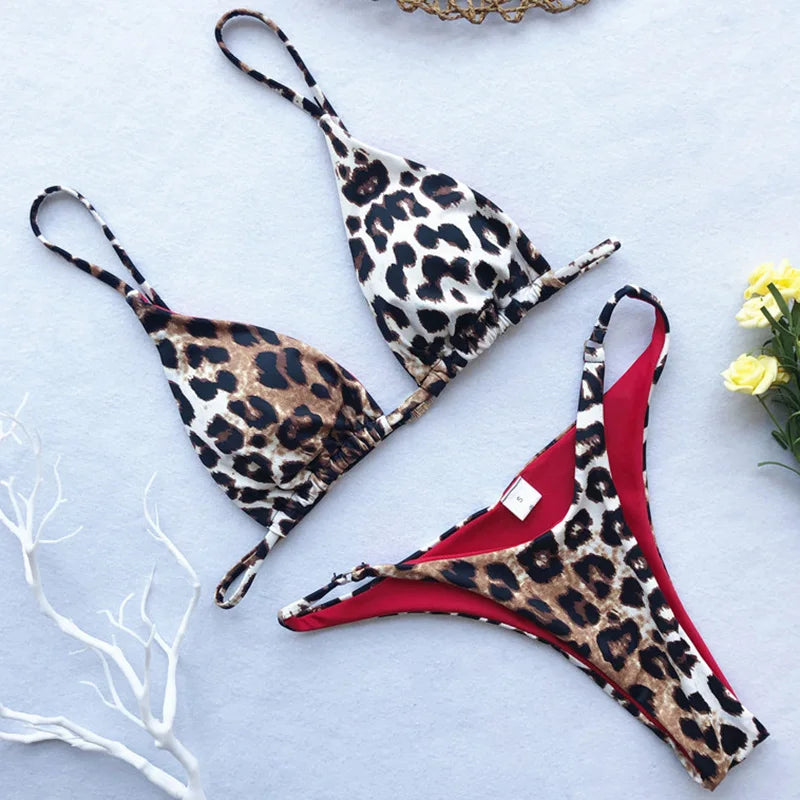 Sexy Leopard Brazilian Bikini