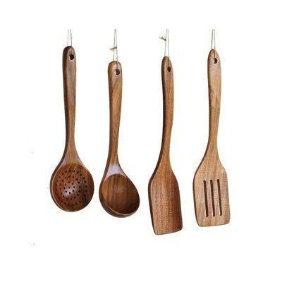 Non-Stick Wooden Cooking Kitchen Utensils Sets