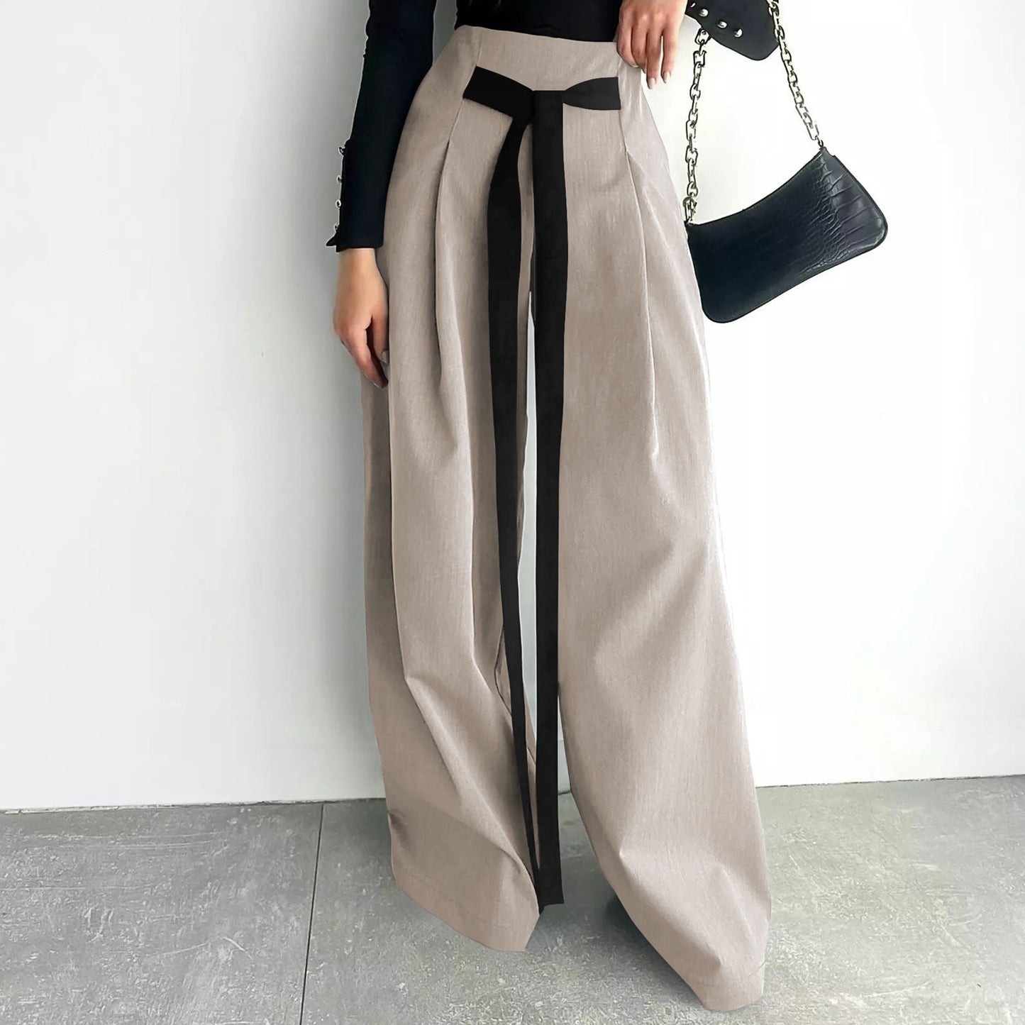 Wide-Leg Suit Pants