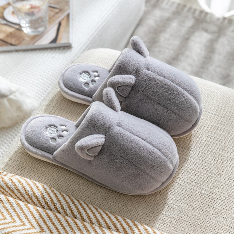 Cute Women's Cartoon Plush Cotton Slippers