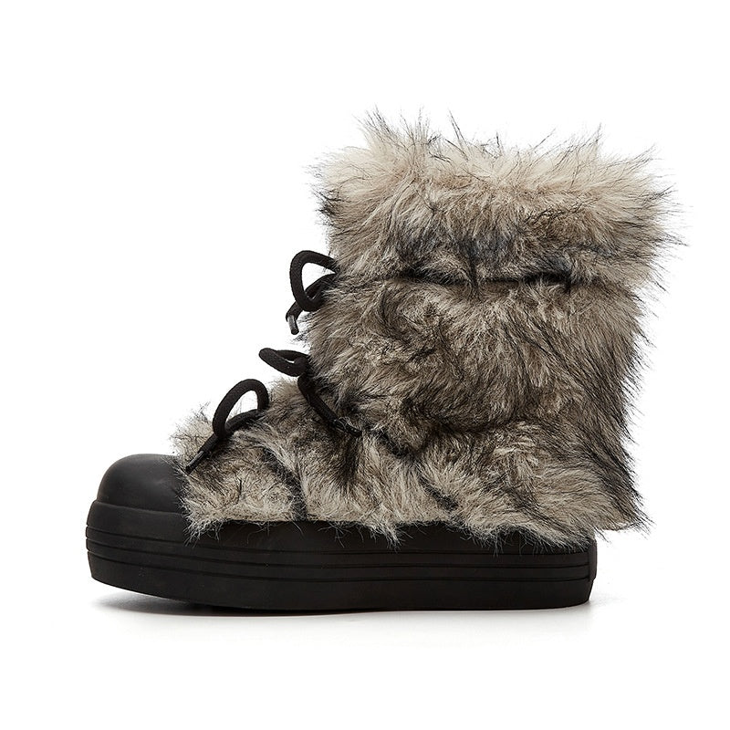 Fluffy Plush Styled Boots