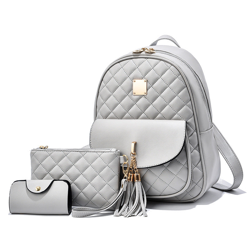 Stylish Three-piece Backpack Set