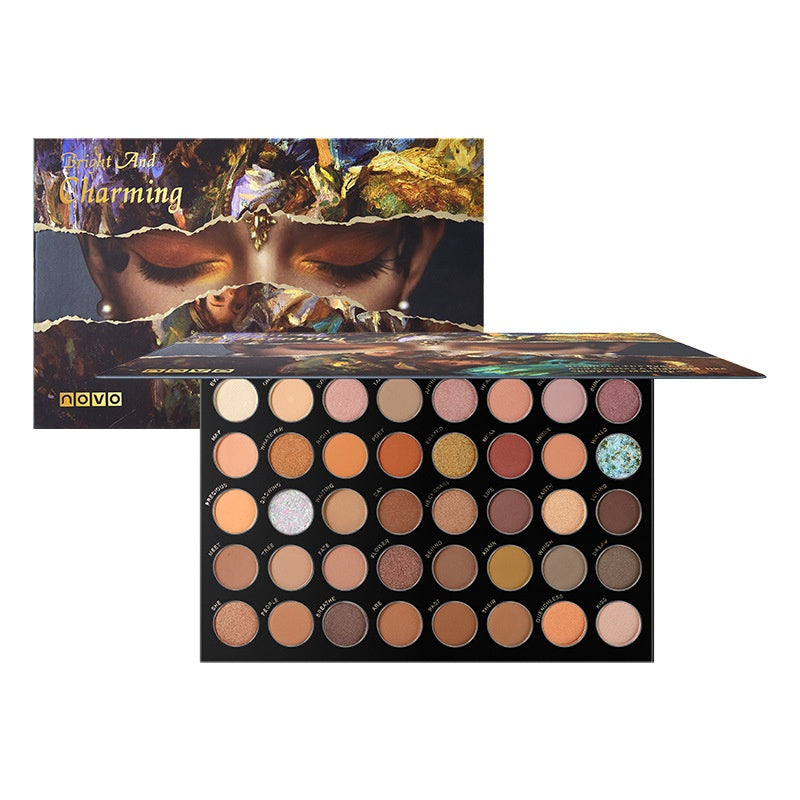 40-Color Eyeshadow Palette – Shimmer And Matte Earth Tones