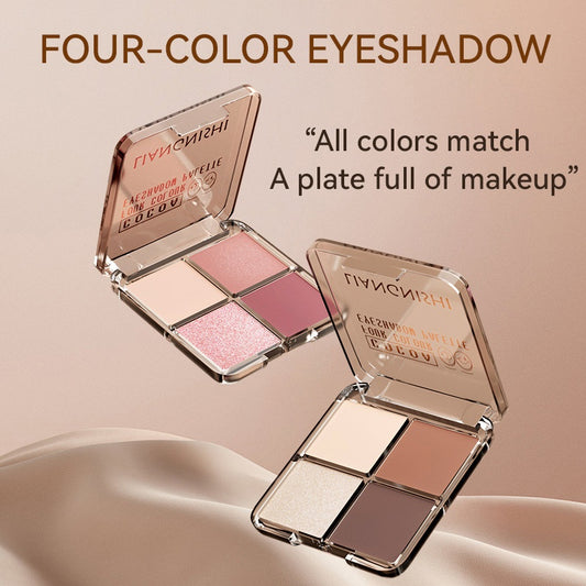 Four-color Shimmer Matte Eyeshadow Palette