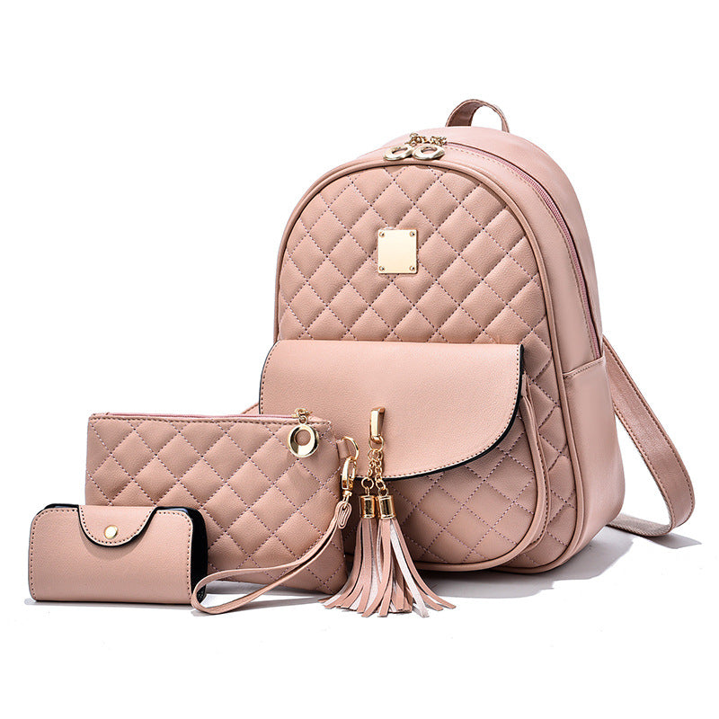 Stylish Three-piece Backpack Set