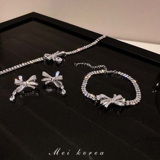 Diamond Necklace & Earrings