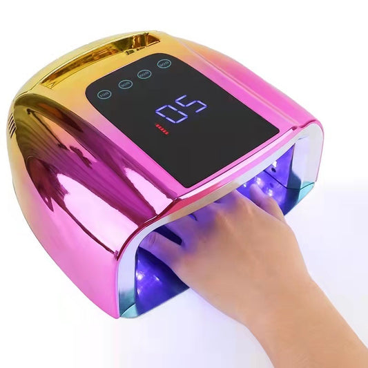 Professional  Rechargeable Nail Lamp Therapy Machine: 96W High-Power Smart UV Light For Fast-Drying Gel Polish