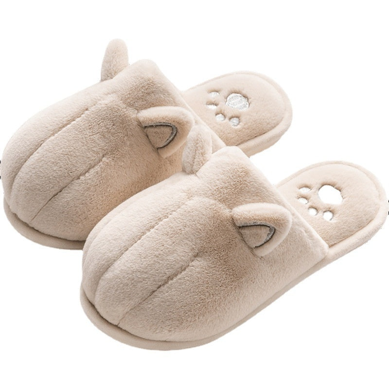 Cute Women's Cartoon Plush Cotton Slippers