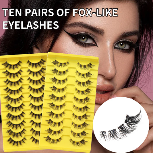 False Eyelashes - 10 Pairs