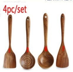 Non-Stick Wooden Cooking Kitchen Utensils Sets