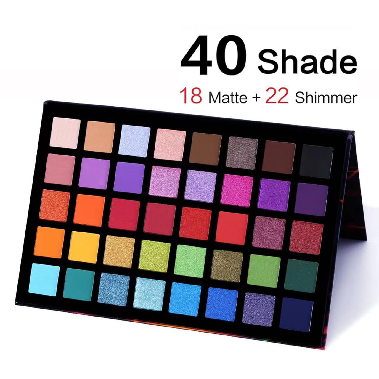 40-Color Eyeshadow Palette-Shimmer And Matte Finish