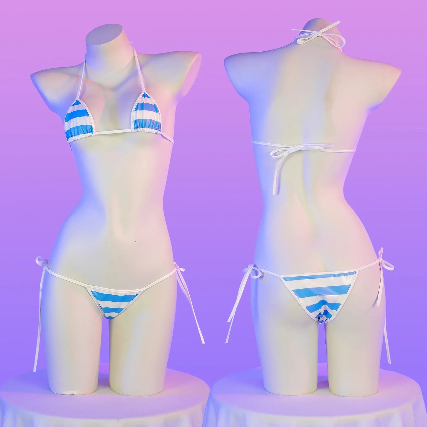 Micro Bikini Set With Stripes