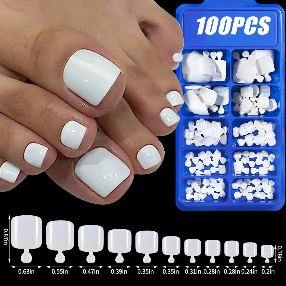 100Pcs  Pink Press on Nails