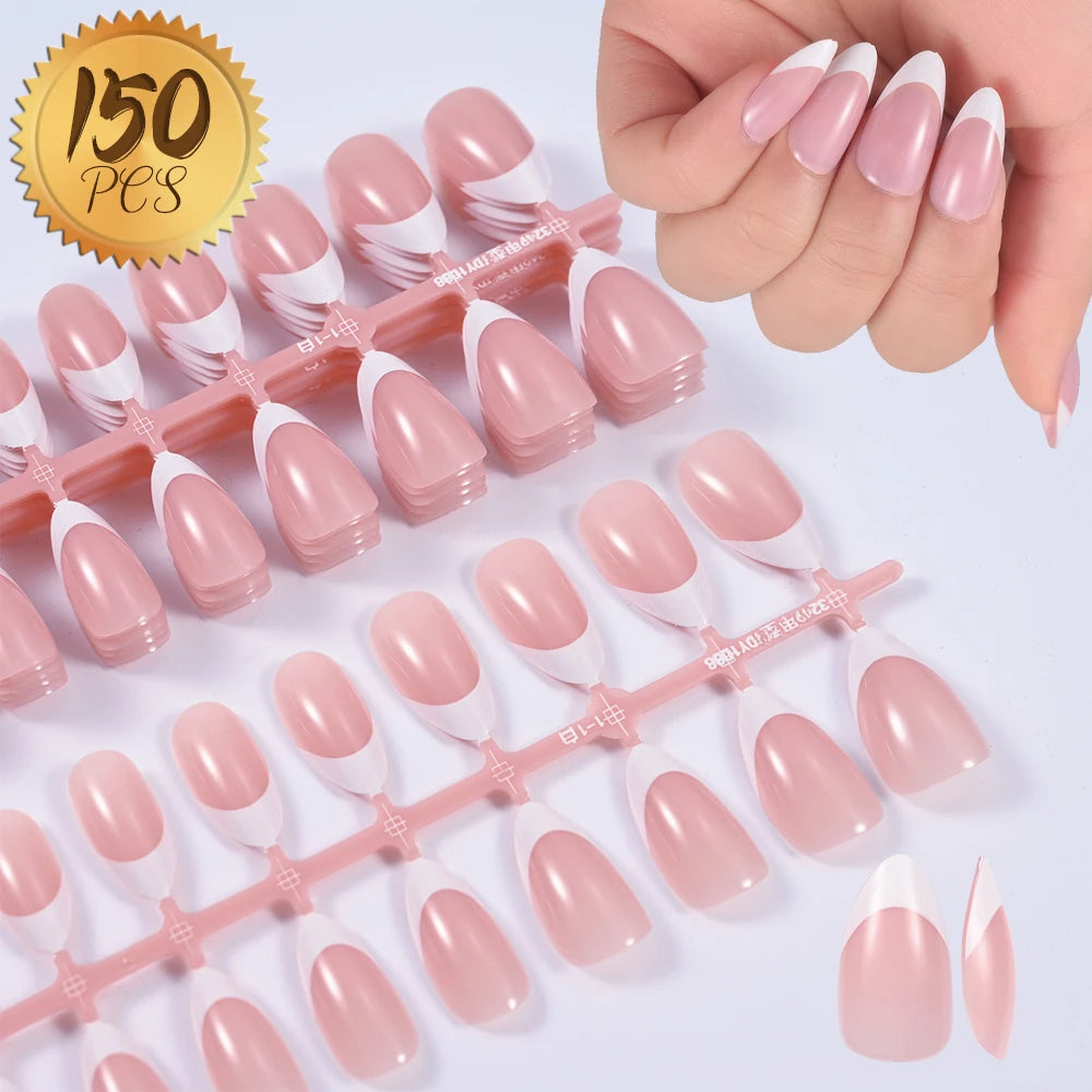 Short Square Toenail Press Ons 100PCS