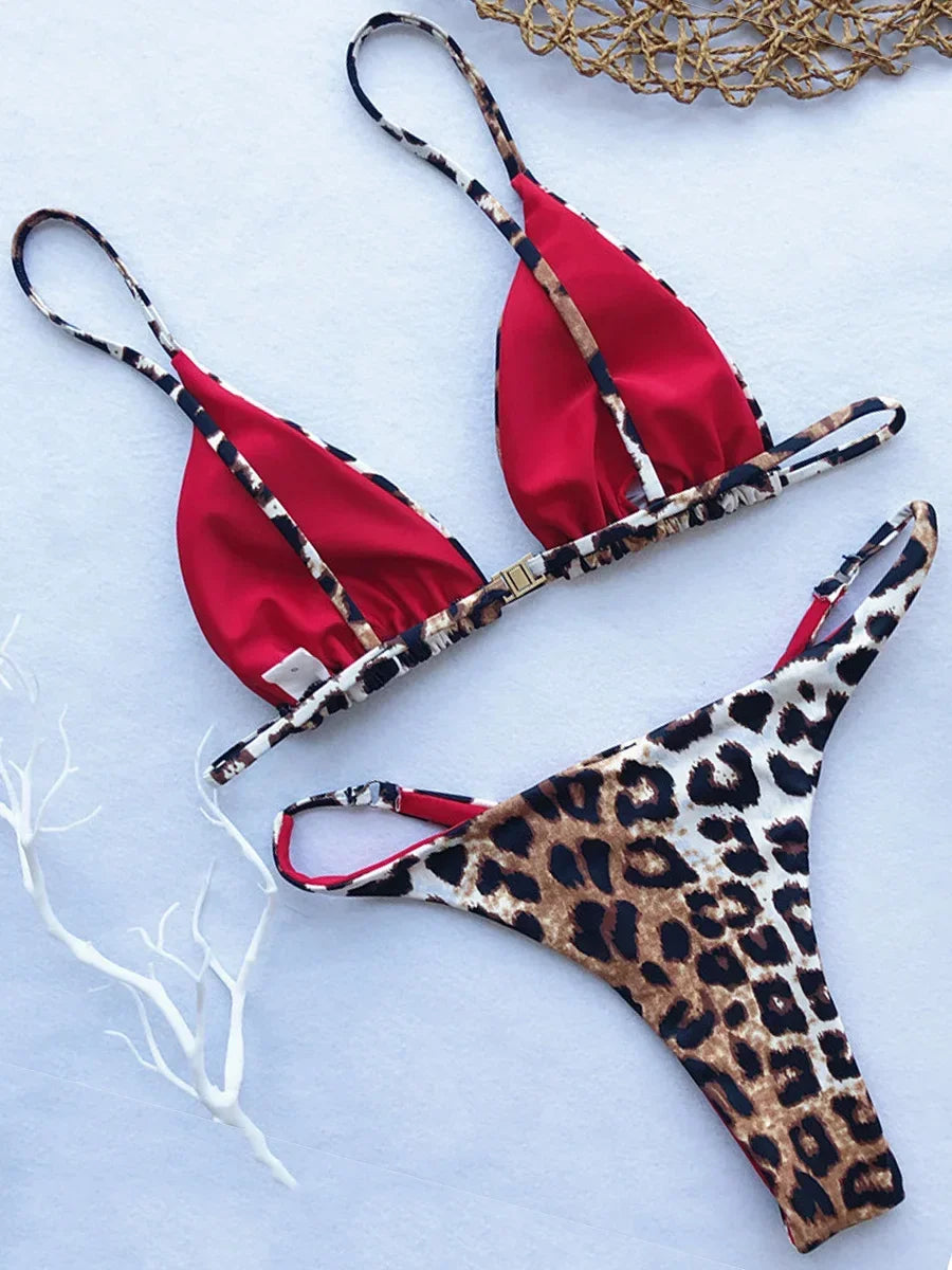 Sexy Leopard Brazilian Bikini