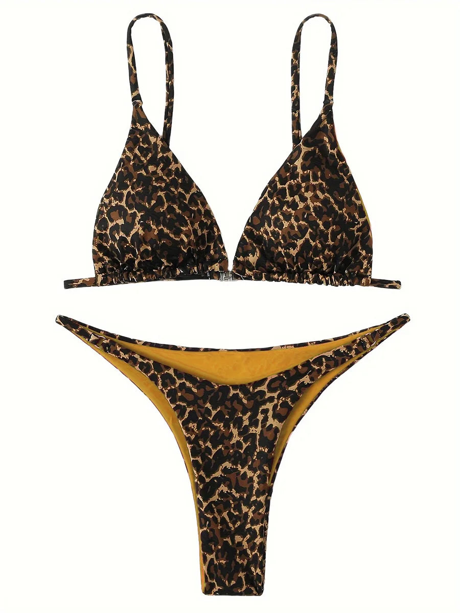 Sexy Leopard Brazilian Bikini