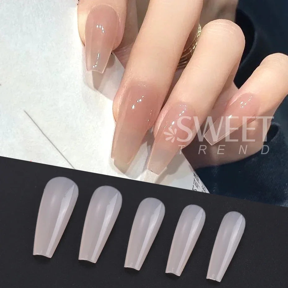 100pcs Nude Pink  Press On Nails