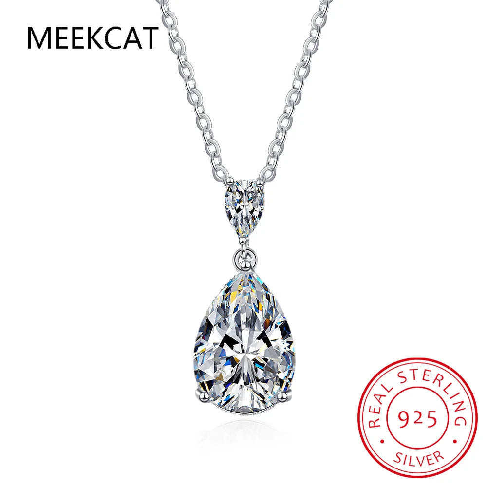 Teardrop Cut Diamond Necklace