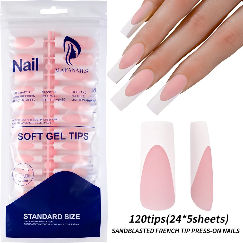 100Pcs  Pink Press on Nails