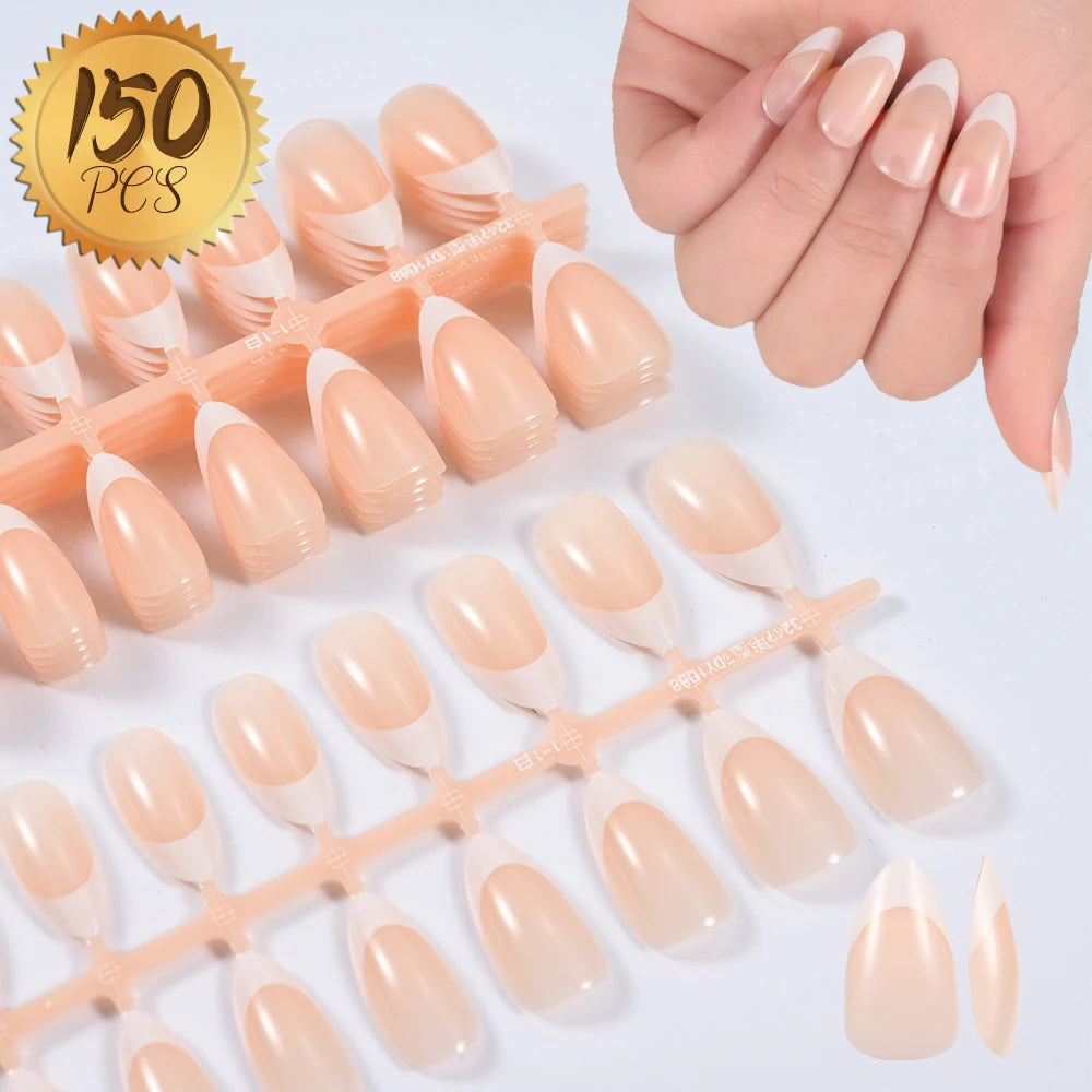 Short Square Toenail Press Ons 100PCS