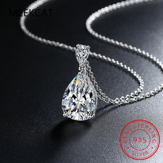 Teardrop Cut Diamond Necklace