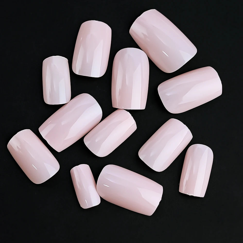 100Pcs  Pink Press on Nails