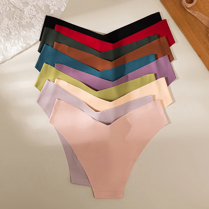 Women's Panties 10PCS/Set Seamless  V-Cut Underwear