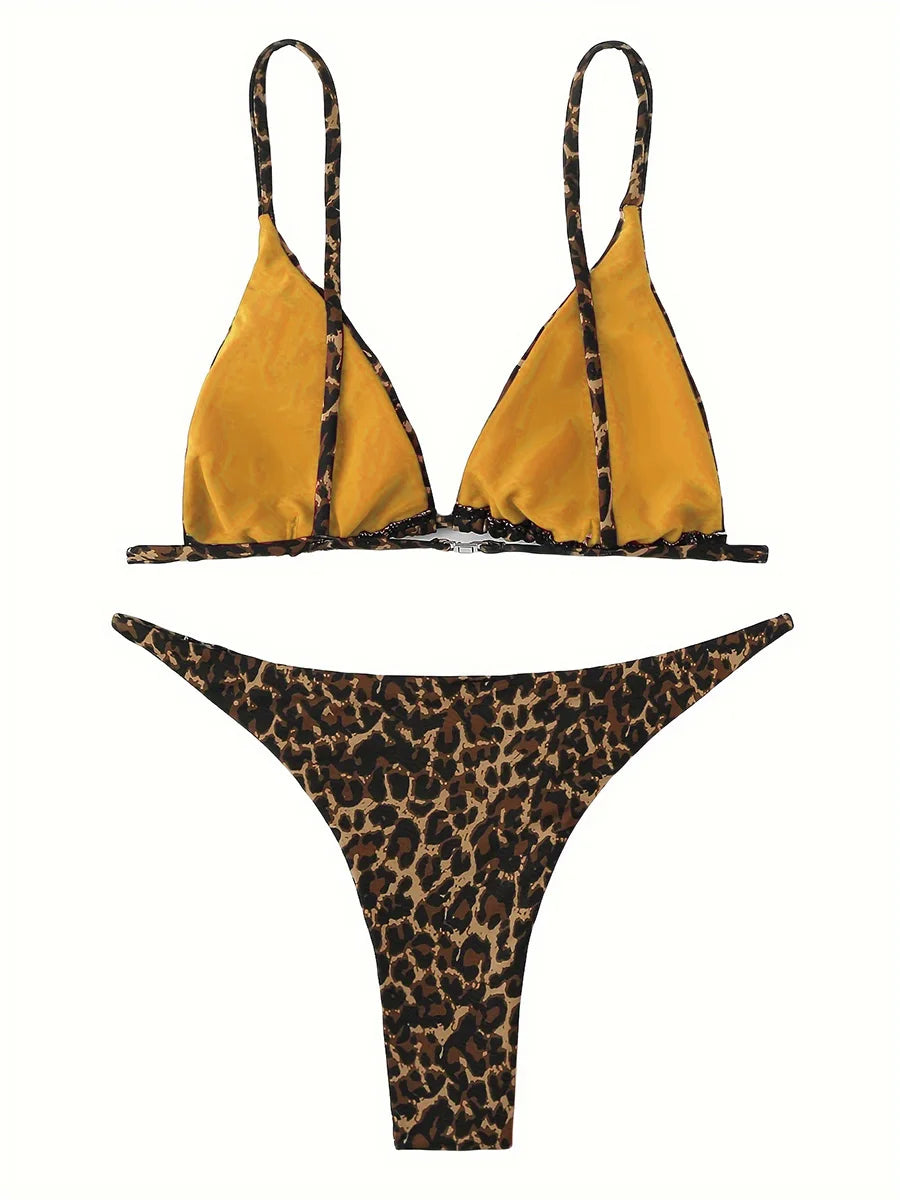 Sexy Leopard Brazilian Bikini